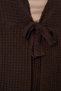 Women's Knitted Blouse Pants Two-Piece Set 30052 - Brown - 5
