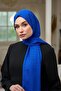 Summer Radiance Collection Silky Jacquard Shawl Parliament Blue 9016-06 - 3