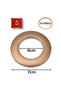 Crta Set of 50 Rose Gold noise cancelling curtain Grommets Round Plastic Curtain Eyelet Rings - 2