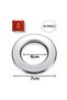 Crta Set of 20 Shiny Silver noise cancelling curtain Grommets Round Plastic Curtain Eyelet Rings - 2