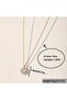 Stylish Two-Tone Sun and Moon Necklace, Birthday Gift - 3