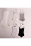 4-Piece Stitch-Free Washed Mini Polka Dot Pattern Bamboo Women's Socks Booties Socks - 2