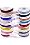 (4 Pcs) Organized Colorful Tulle Ribbons 10mm 25 m - 4