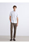 Regular Fit Short Sleeve Striped Dobby Men's Shirt - 2