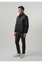 Men's Black Coat Water Repellent Raincoat, Puffer Jacket, Thick Coat 3 in 1 Coat Set - 4
