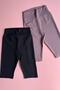 Ribana, 2-Pack Camisole Fabric High Waist Recovery Black and Dusty Rose Color Women's Sports Leggings