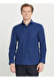 Tailored Fit Italian Collar Navy Blue Men's Shirt Ace020261606_Lac - 3