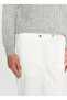 Normal Waist Normal Leg Slim Fit Ecru Men's Trousers Ace001261371_Ekr - 3