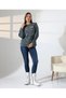 Ribbon Stone Detailed Washable Long Sleeve Crew Neck Stylish Comfortable Casual Women's Dark Gray Knitwear Sweater - 2