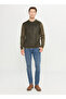 Crew Neck Standard Black - Khaki Men's Sweater Ace049261478_Hsy - 2
