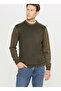 Crew Neck Standard Black - Khaki Men's Sweater Ace049261478_Hsy