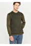 Crew Neck Standard Black - Khaki Men's Sweater Ace049261478_Hsy - 3