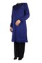 Women's Sewn Front Sleeves with Elastic at the Hem with Band Detail Crystal Two-Ply Seasonal Tunic - 4