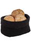 Textile Bread Basket, Black, 24 x 17 cm - 6