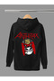 Anthrax Printed Cotton Long Sleeve Ribbed 3-Ply Hooded Rock Sweatshirt