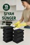 Black Dish Sponge 15 Pieces - 6