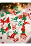 New Year Themed 50Pcs Table Confetti Santa Claus Snowman Deer Cookie Man New Year Party Decorations