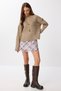 Hair Braided Knitwear Sweater Lpf0114 Vi̇zon - 3