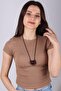 Onyx Stone Knitted Necklace - 200002 - 2