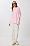 Oversize Hair Braided Knitwear Sweater Lpf0107 Pink - 5