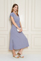 Women's Double Breasted Collar Elastic Slit Pocket Detailed Aerobin Dress 700-3764 - 4
