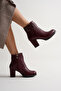 Zippered Short Women's Boots with Stylish Buckle Accessories - 4