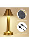 Gold Bell Shape LED Table Lamp, Portable Cordless Night Light with 3-Level Dimmable Brightness - 3