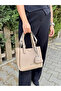 Original Women's New Season Soft Leather 4-Compartment Luxury Hand and Shoulder Bag Shopper Shopper 28 X 20 cm - 4
