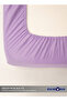 Double Plain Fitted Elastic Bedsheet with 2 Pillow Case 160 x 200 Cm Lavender - 4