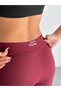 Women's High Waist Push up Leggings with Wide Belt Detail, Special Textured Production - 4