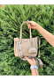 Original Women's New Season Soft Leather 4-Compartment Luxury Hand and Shoulder Bag Shopper Shopper 28 X 20 cm - 3
