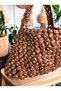 Zaurak Hand-Knitted Bud Patterned Casual Style Knitted Bag - 7