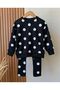 Polka Dots Girl's Bottom and Top Leggings Set - 2