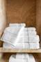 Extra Soft Border Curl Towel White 33X33