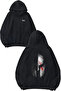 Spartan 9 Design Back Printed Black Hooded Sweatshirt
