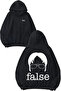 The Office False Design Back Printed Black Hooded Sweatshirt