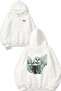 Deftones 13 Design Back Printed White Hooded Sweatshirt
