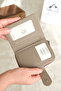 Stylish Genuine Leather Women's Wallet with Coin Compartment and Snap Closure - 4