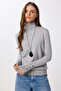 Turtleneck Knitwear Sweater Lyy0133 Gray