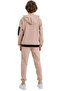 Boy's Beige Tracksuit Set with if Not Written Garnish and Kangaroo Pocket - 3