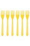 Renaissance Plastic Yellow Color Forks 25 Pieces