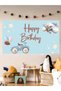 Retro Airplane Themed Custom Birthday Banner Backdrop60X100 Vinyl Tarpaulin Banner Birthday Partysetdecoration