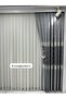 Fon Perde Gray Color with Tassel Model - Single Wing - 1/3 Densely Pleated Tube Pleat Accessory with Gift - 4