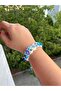 Handmade Stone Decorated Bracelet (Ribbon Weave) - 3