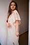 Cream Color Red Embroidered Floral Patterned Şile Cloth Dress - 2