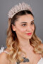 Lara Princess Design Bridal Crown Henna and Wedding Evening Dress Hair Accessory - 3