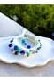Handmade Stone Decorated Bracelet (Ribbon Weave) - 2