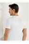 Short Sleeve Crew Neck Combed Cotton Men's Undershirt 1 New Season (8 Pieces Economic Package) - 2