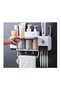 Toothbrush and toothpaste organizer, White / Gray - 2