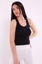 Tutku-Black Tutku Women's Elastane Sports Tank Top - 2